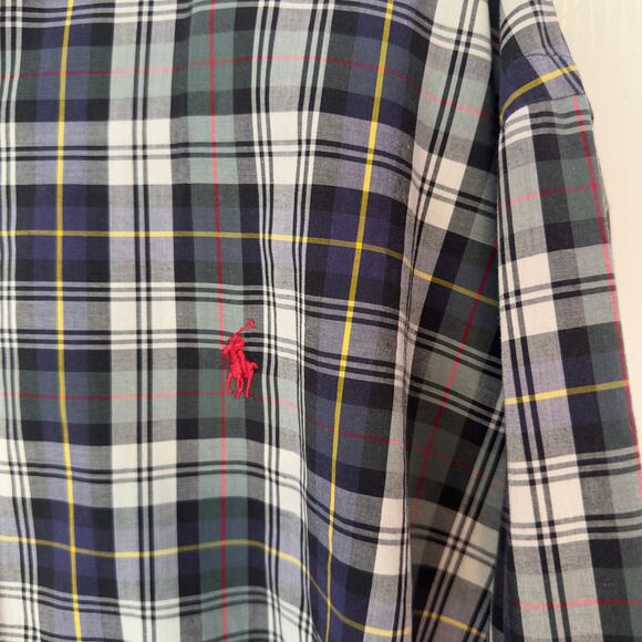 Ralph Lauren VTG Blake Long Sleeve Button Down Shirt Size L Plaid Casual Preppy - Picture 6 of 8